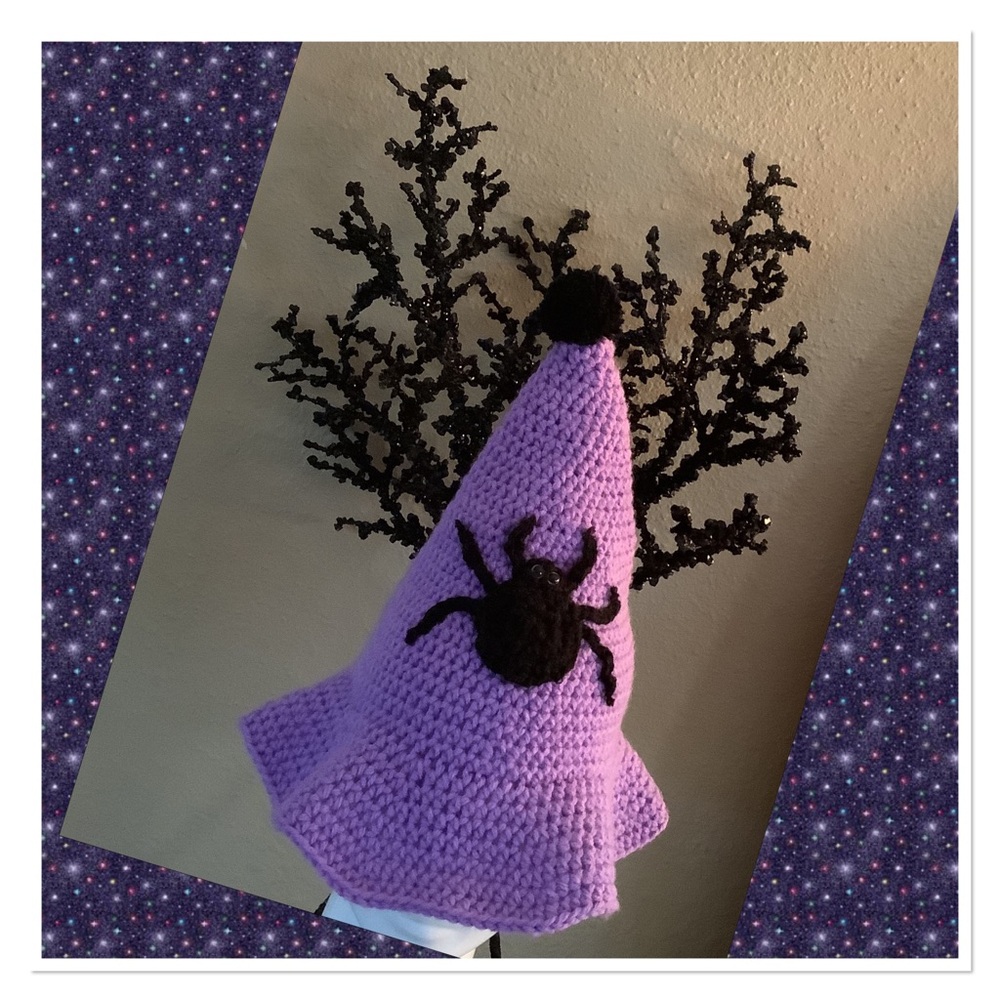 Handmade Halloween Spider Hat